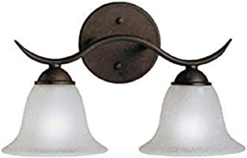 Kichler 6322TZ Dover Bath 2-Light, Tannery Bronze Pack of 2
