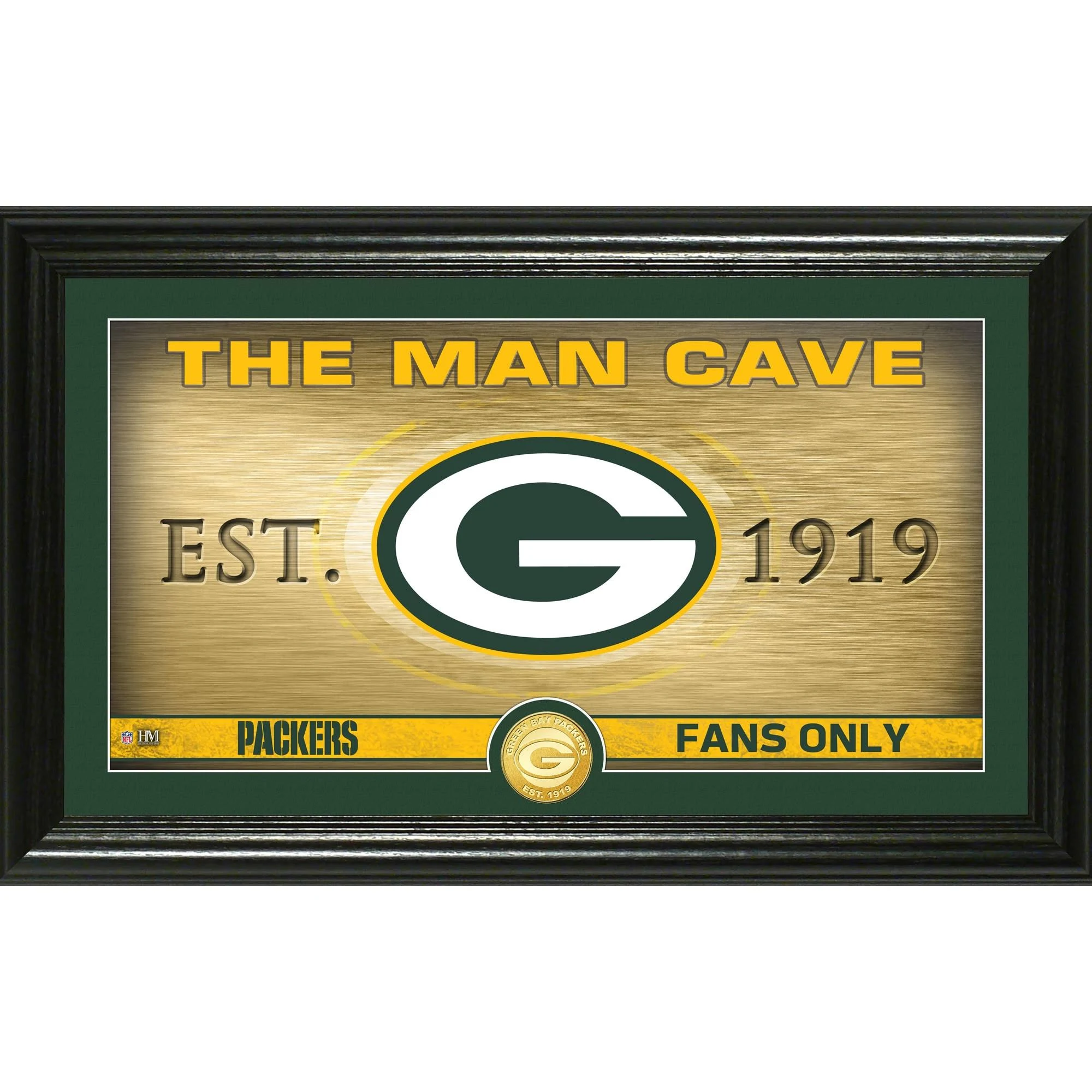Highland Mint Green Bay Packers 12x22 x 20x22 Man Cave Photo