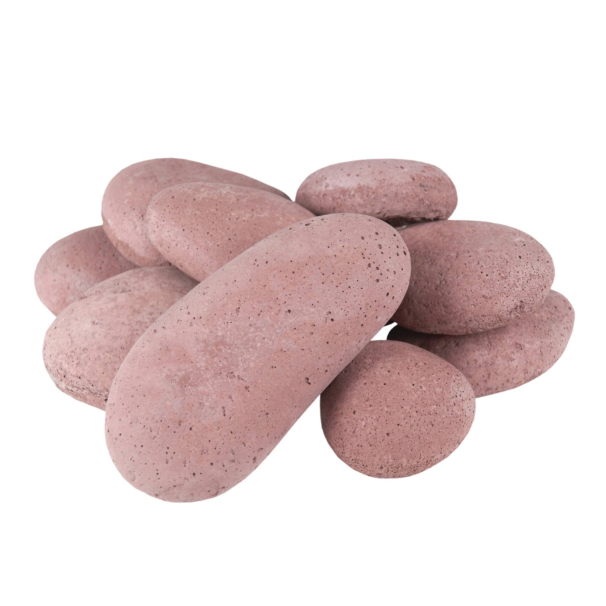 Real Fyre River Rock Fyre Stones - Terracotta