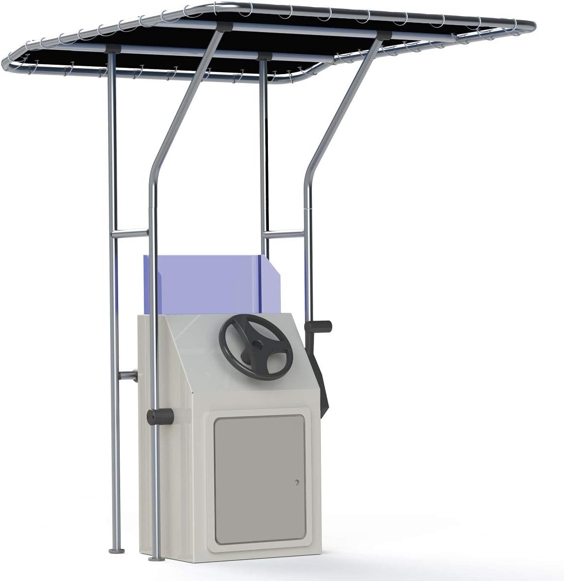 Oceansouth Boat T Top, Boat T-Top,Black, Standard Center Console Boat T-Top,Aluminum Tube Small