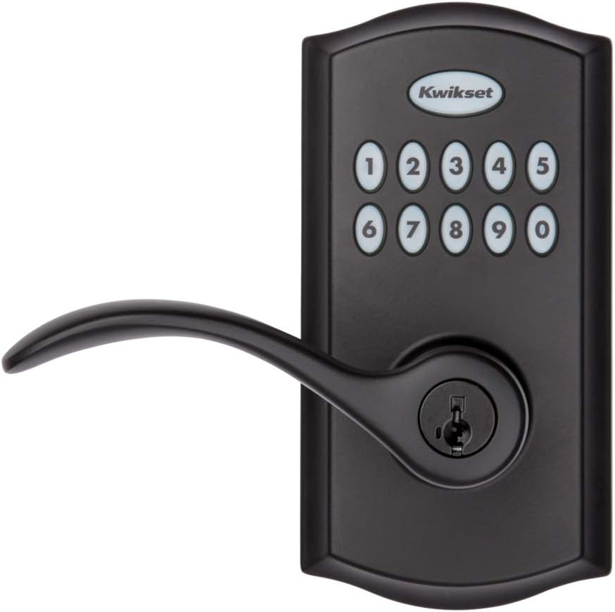 Kwikset 99550-004 Smart Code 955 Electronic Lever, Iron Black