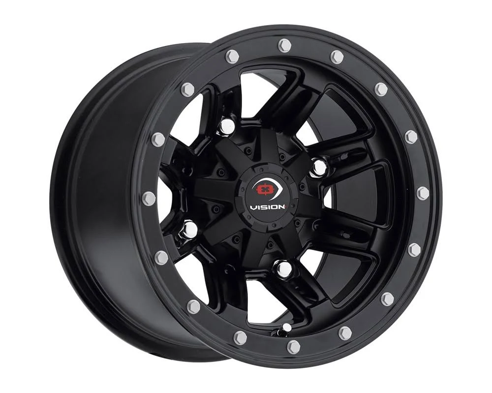 Vision 550 ATV Matte Black Wheel 12x7 4x110 4+3