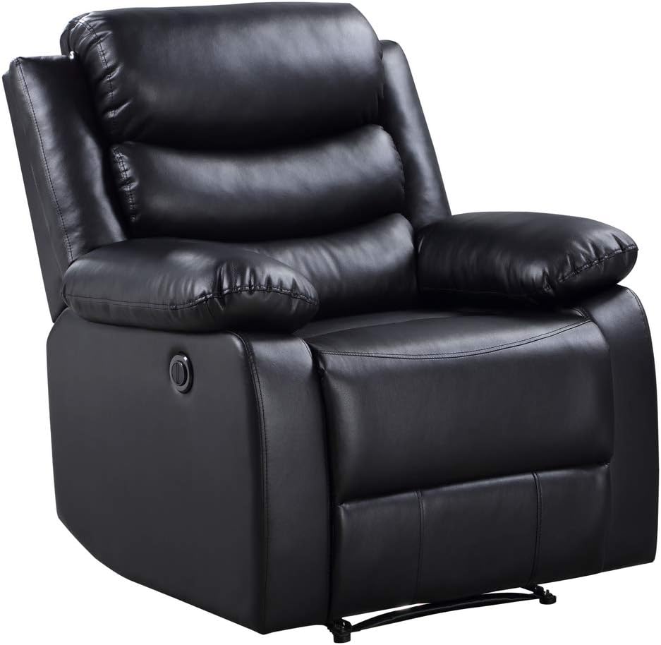 Acme Furniture Eilbra Power Recliner, Beige PU