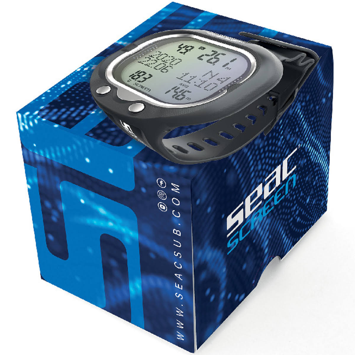 Seac Screen Wrist Dive Computer - Black/White