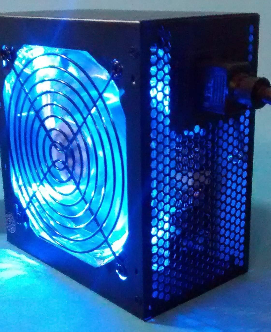 SHARK TECHNOLOGY&reg; ATX-1000-LED Silent 1000W 120mm Blue LED Fan Active PFC Dual PCI-E Gaming PC ATX Power Supply