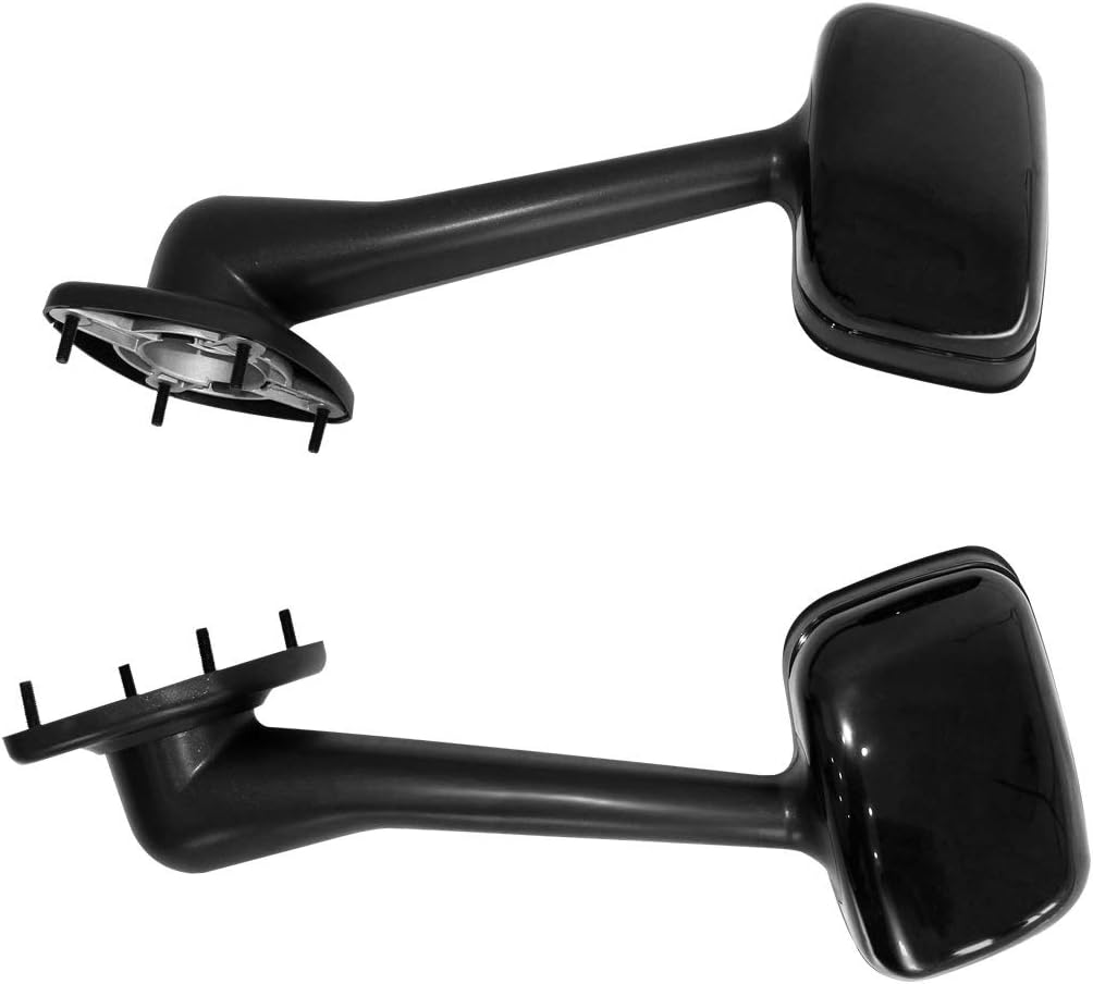 Aostirmotor Pair Hood Mirrors Kit Trucks Driver Left and Passenger Side Pair Black Hood Mirror for Freightliner Cascadia（2008-2016）