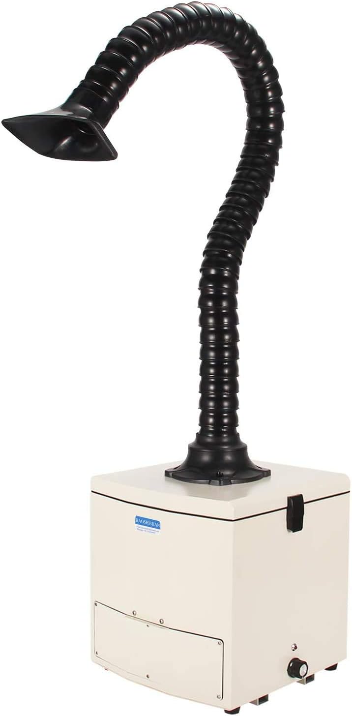 BAOSHISHAN Solder Fume Extractor Fan Smoke Absorber Two Working Ways Available for ESD-Soldering-Station DIY Welding Work Air Purifier