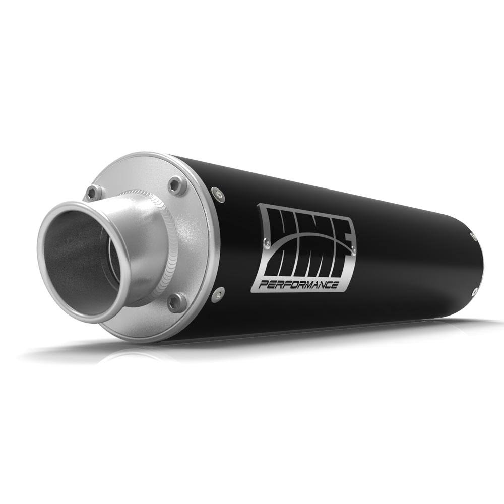 HMF Racing Black Performance Slip on Exhaust for Can Am Ds650 00-07 End Cap- Turn-Down-Brushed