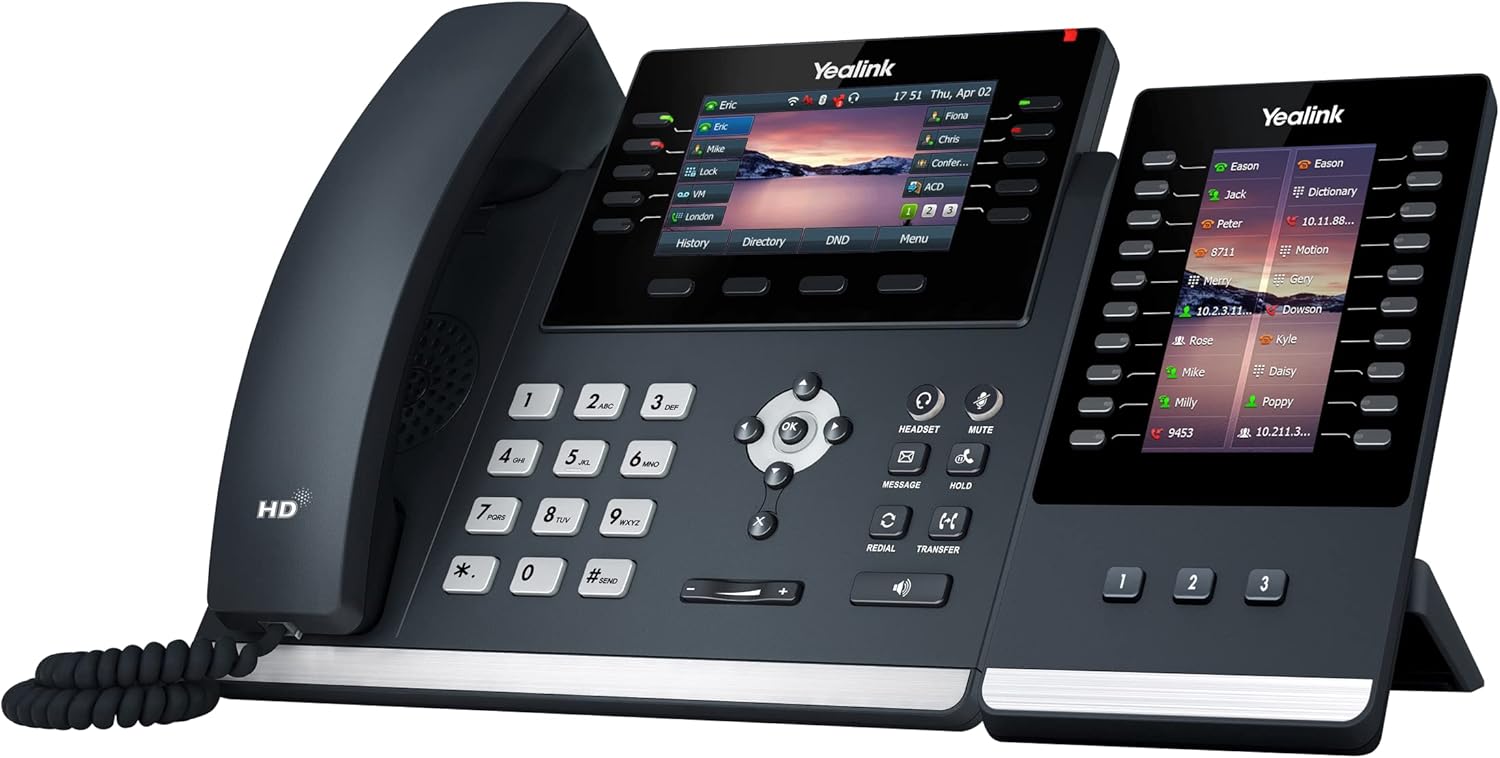 Yealink T46U IP Phone with EXP43 Expansion Module [5 Pack]