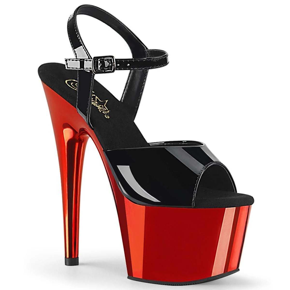 ADORE-709 - Black Pat Red Chrome