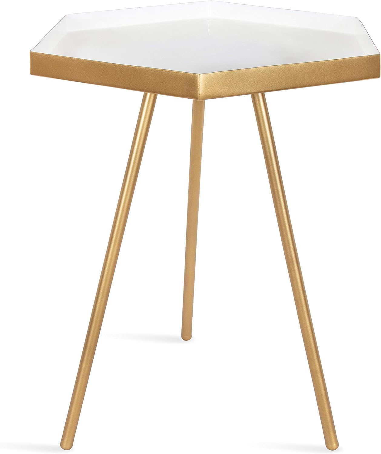 Kate and Laurel Kashvi Modern Hexagon Side Table, 14