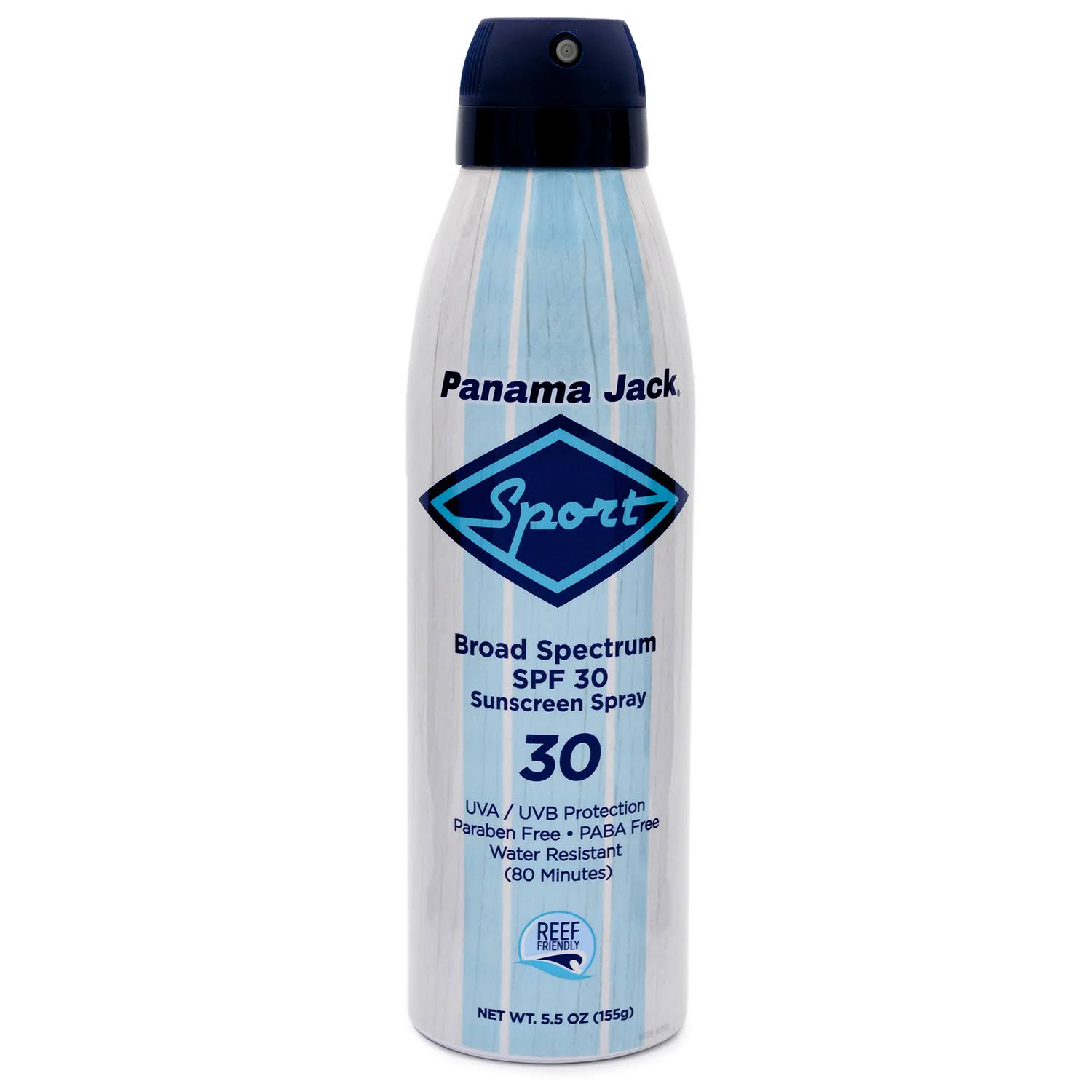 Panama Jack Sport Sunscreen Spray - SPF 30, Broad Spectrum UVA/UVB Protection, Reef-Friendly, Water Resistant (80 Minutes), 5.5