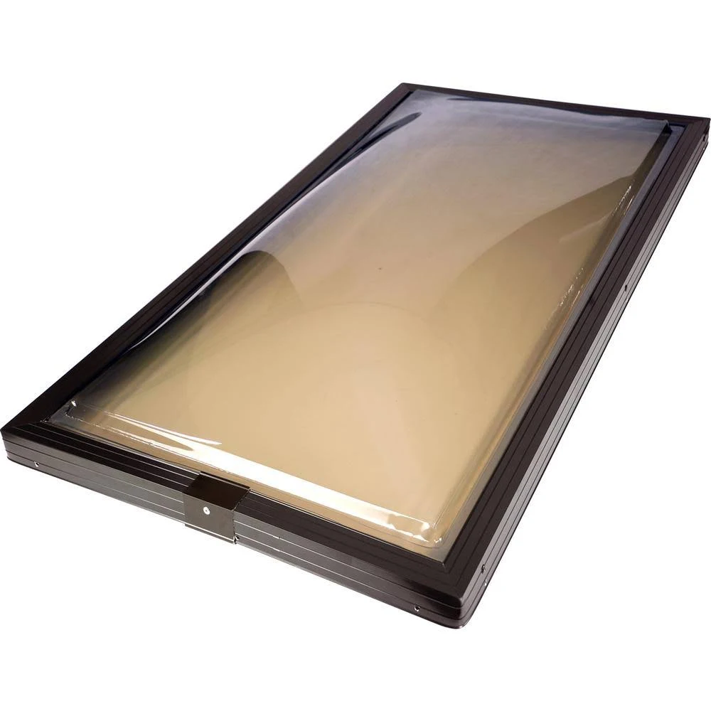 Sun-Tek 22.5-in x 30.5-in Fixed Curb Mount Impact Skylight in Bronze | CMA.2230.B-C.B
