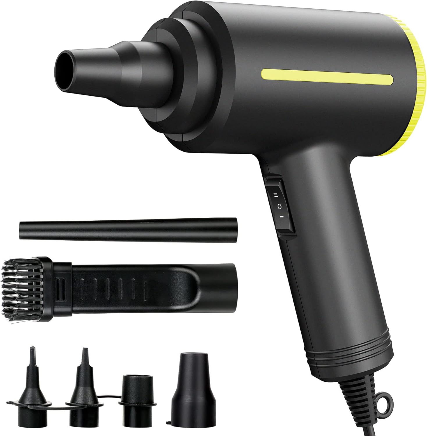 KOONIE Compressed Air Duster, 40000RPM Powerful Electric Can of Air, Multi-Use Air Blower Cleaner for Keyboard, Computer, Laptop, Sofa, Reusable Dust Destroyer Replaces Compressed Air Cans