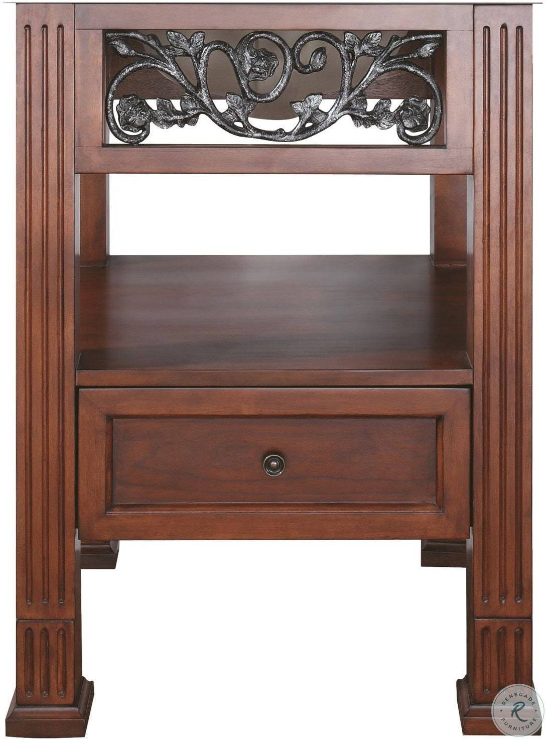 Avanity Napa Dark Cherry 25x22 Vanity with Black Granite Top