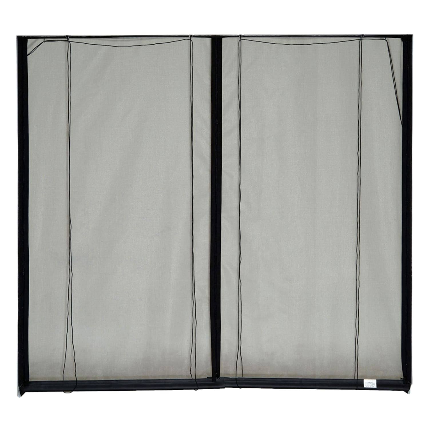 Fresh Air Screens 10 ft. x 8 ft. Retractable Garage Door Screen, 3 Zippers, with Vinyl Rod Pocket (Includes Rope and Pull Kit) i