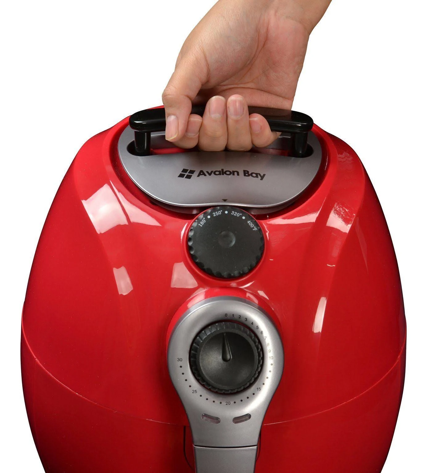 Avalon Bay Air Fryer 3.7 Quart Capacity, AB-Airfryer100R Red
