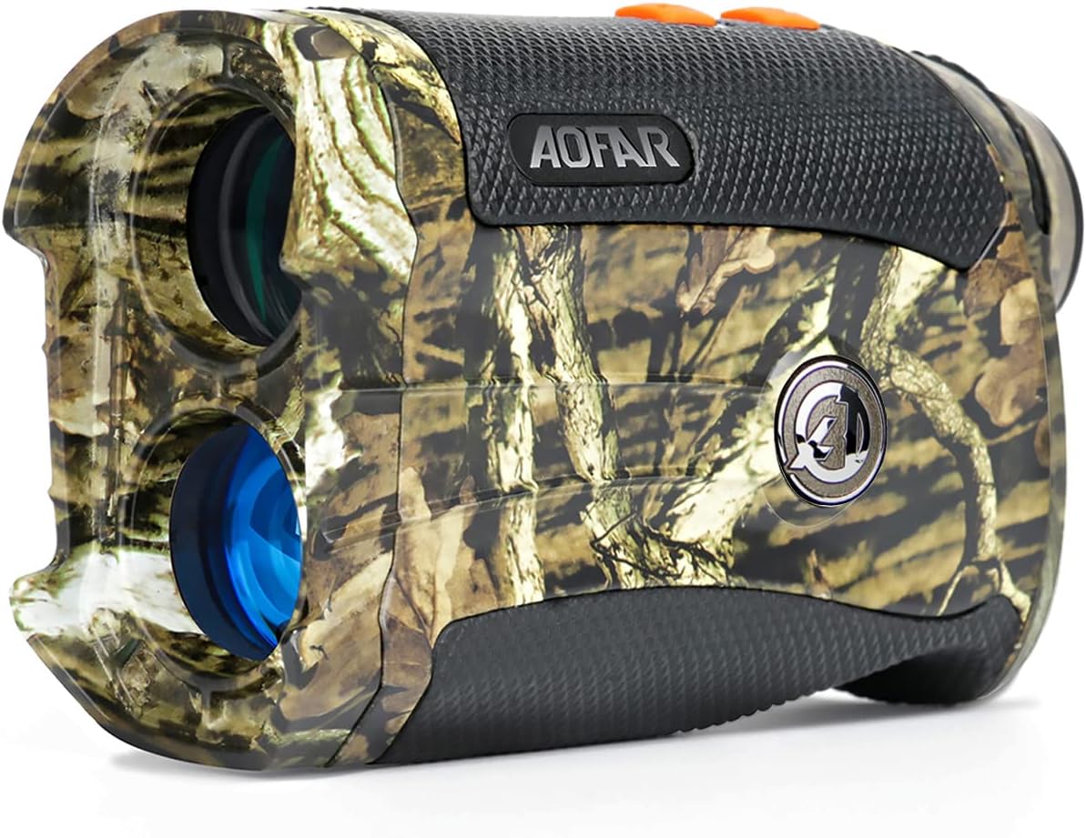 AOFAR HX-1200T Range Finder for Hunting Archery, 1200 Yards with Angle and Horizontal Distance, Shooting Wild Waterproof Coma Rangefinder, 6X 25mm, Range and Bow Mode, Free Battery Gift Package