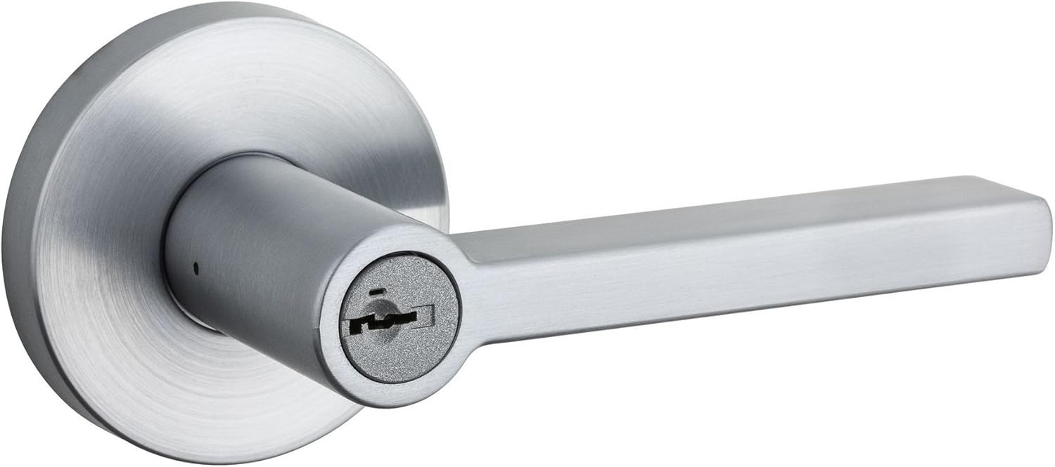 Kwikset 156HFLRDT-26S Halifax Entry Lock Lever, Chrome Pack of 2