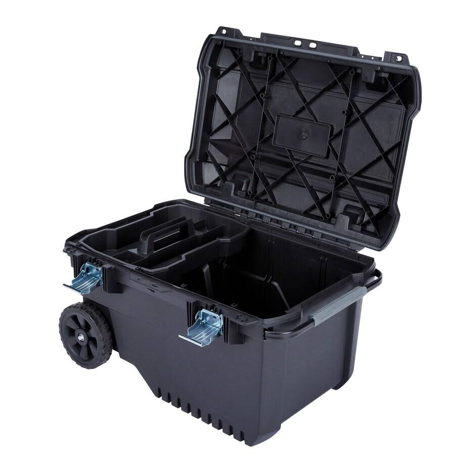 Craftsman 29-in Black Plastic Wheels Lockable Tool Box Cmst24800