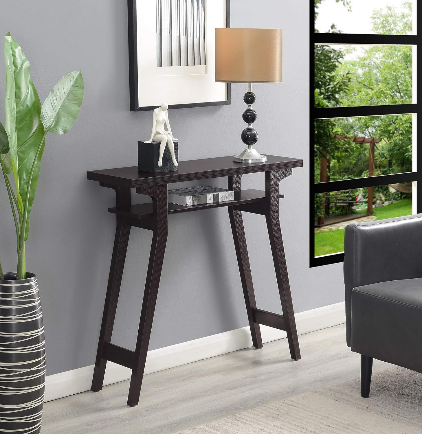 Convenience Concepts Newport Lynda Console Table, Black