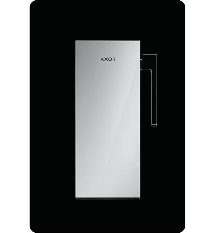 Hansgrohe 47900600 AX MyEdition Plate 200 Glass Black