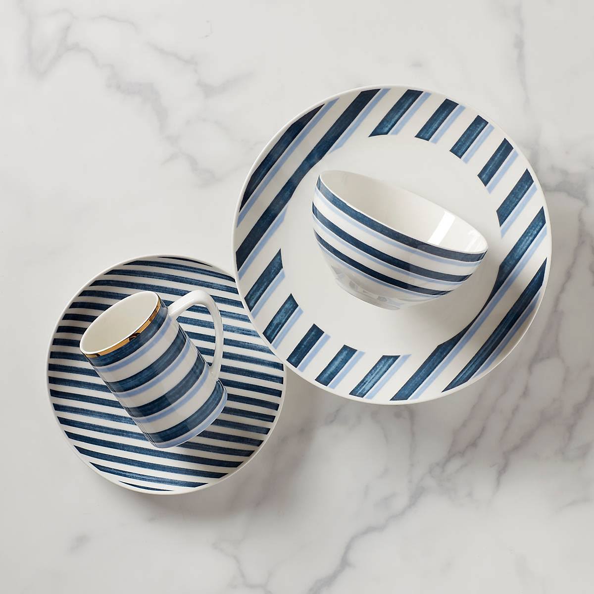 Lenox Luca Andrisani Striato 4-Piece Place Setting - White