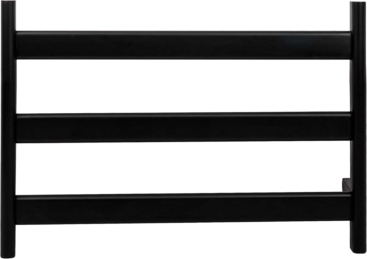 Mitcent Towel Warmer Wall Mounted Electric Towel Heater 60W, Hardwired, Timer, Controller, Black