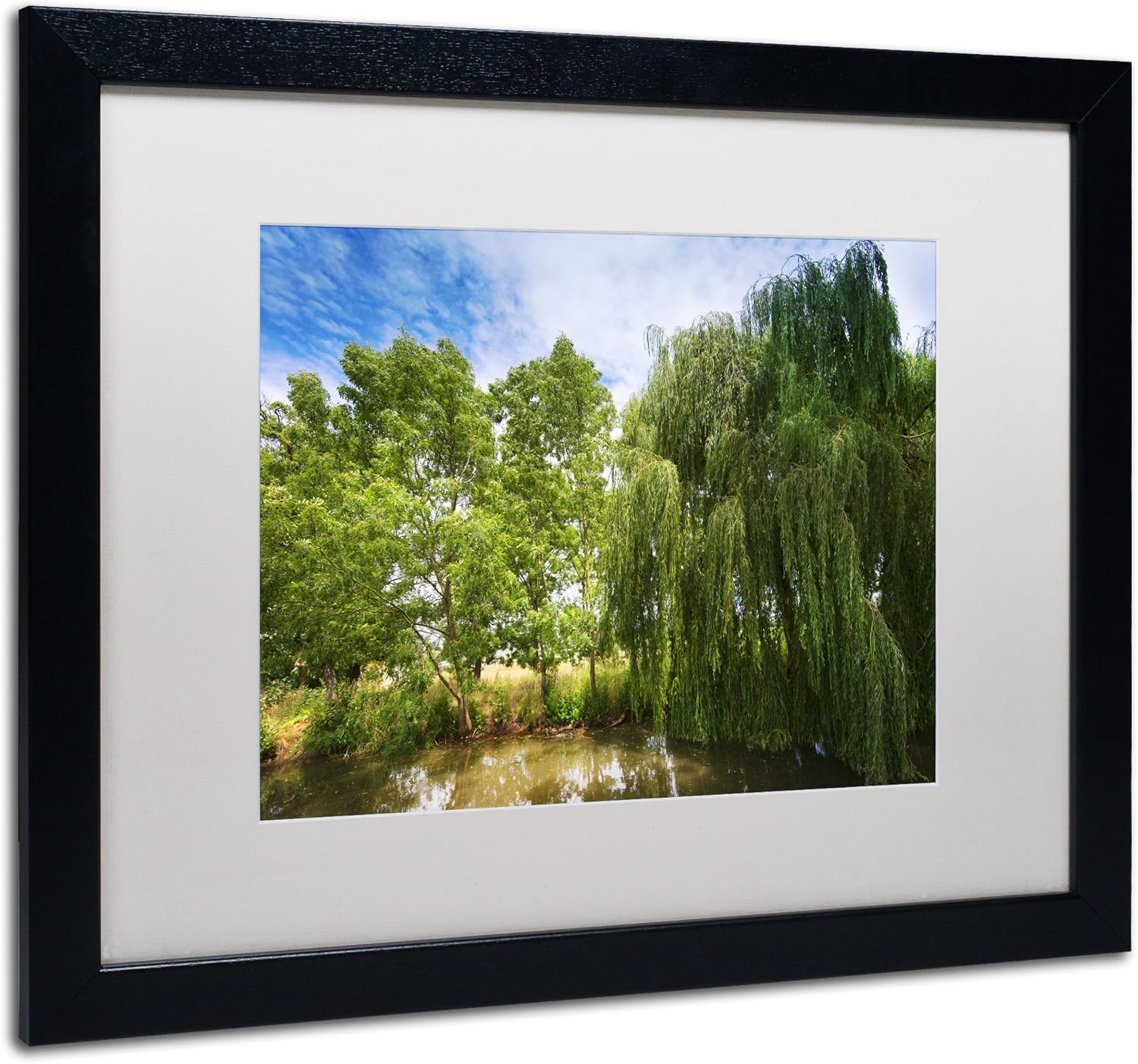 Waterhole Artwork Philippe Sainte-Laudy in White Matte and Black Frame, 16 by 20-Inch Pack of 2