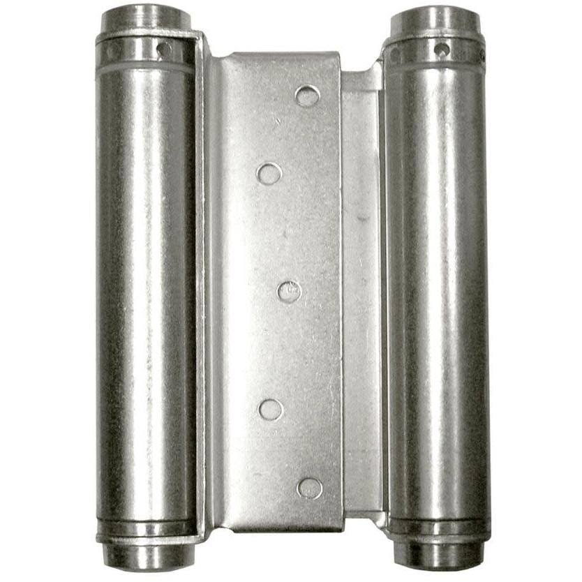 Bommer 30296 3000 Series 6x22 Square Corner Mortise Double Action Spring Door Hinge - Satin Nickel