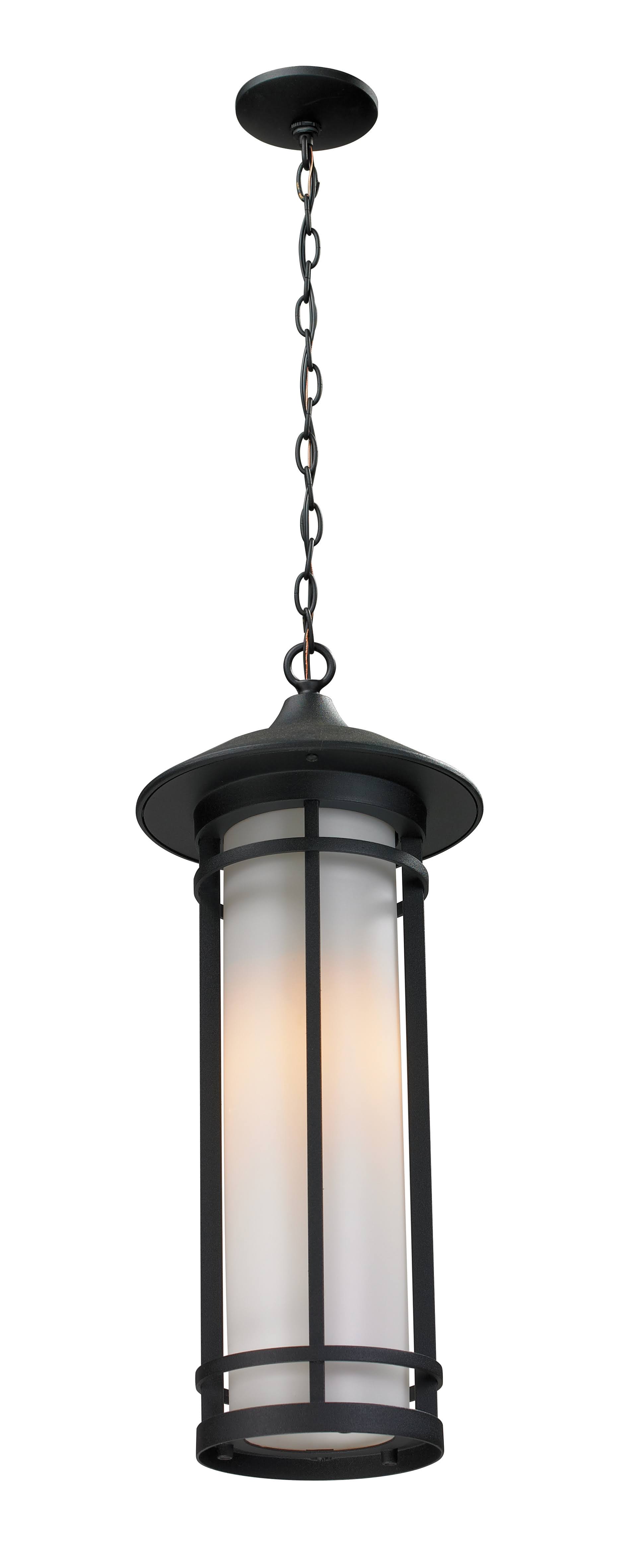 Z-Lite 529CHB-BK Woodland Outdoor Chain Light, Black