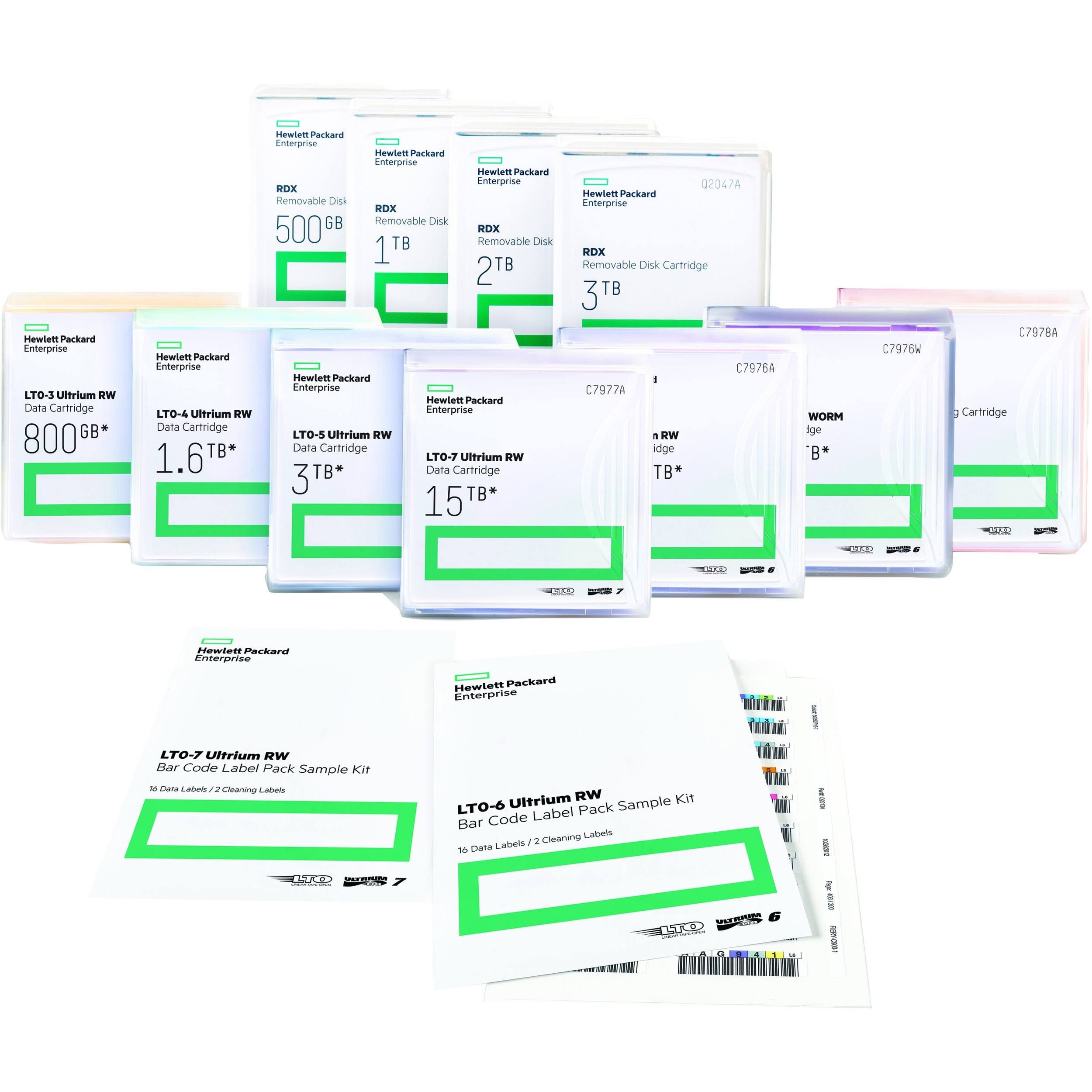 HP LTO-5 Ultrium RW Bar Code Label Pack Q2011A