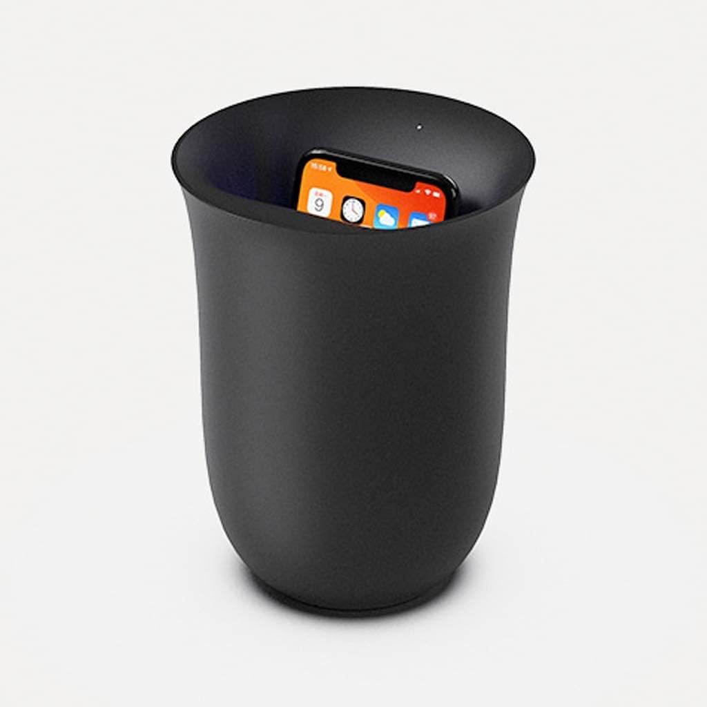 Lexon OBLIO - QI Wireless Charger Station with Built-in UV Sanitizer - Black Pack of 2