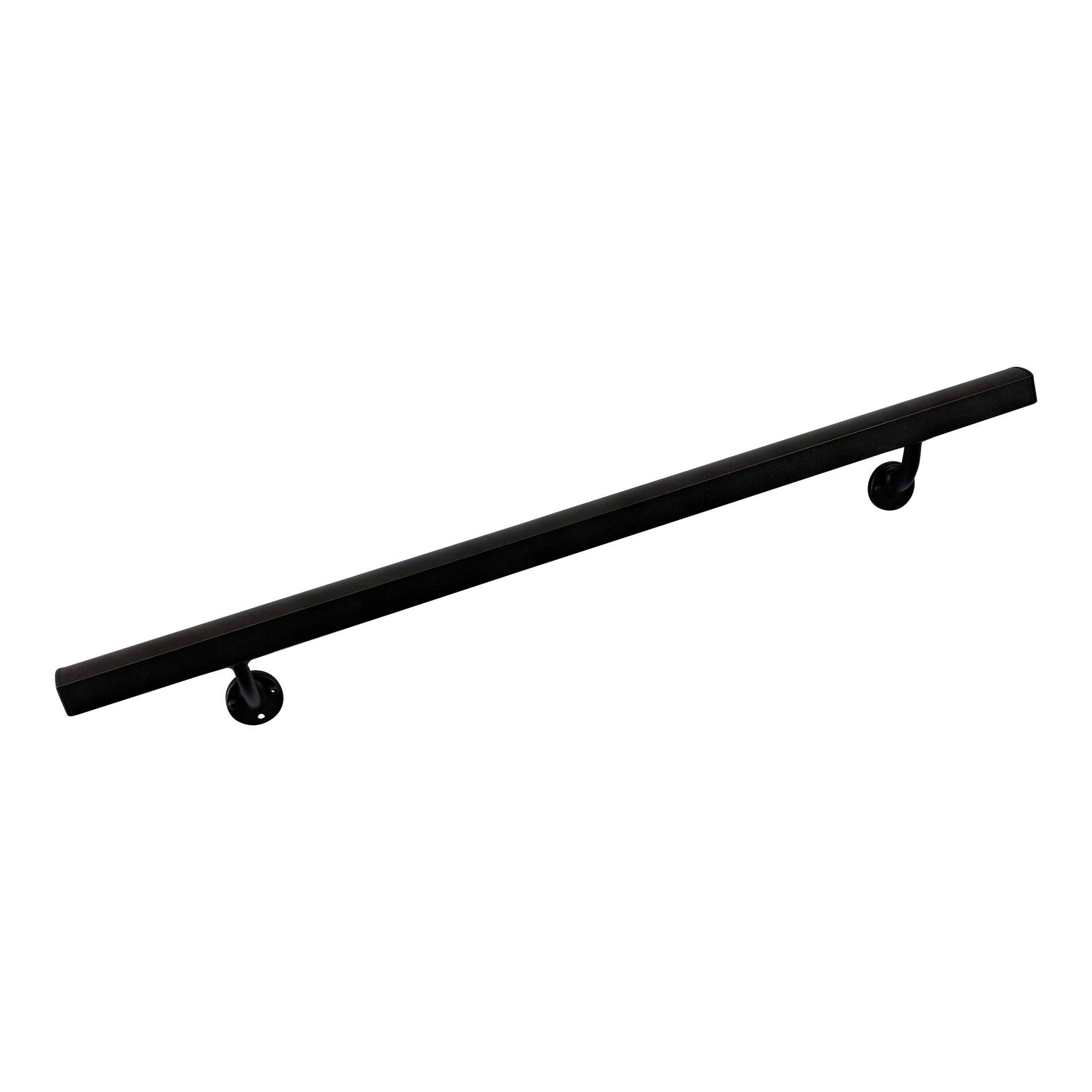 Ahr Aluminum Wall Handrail w/ Mounts (13& Length,Black Sand)