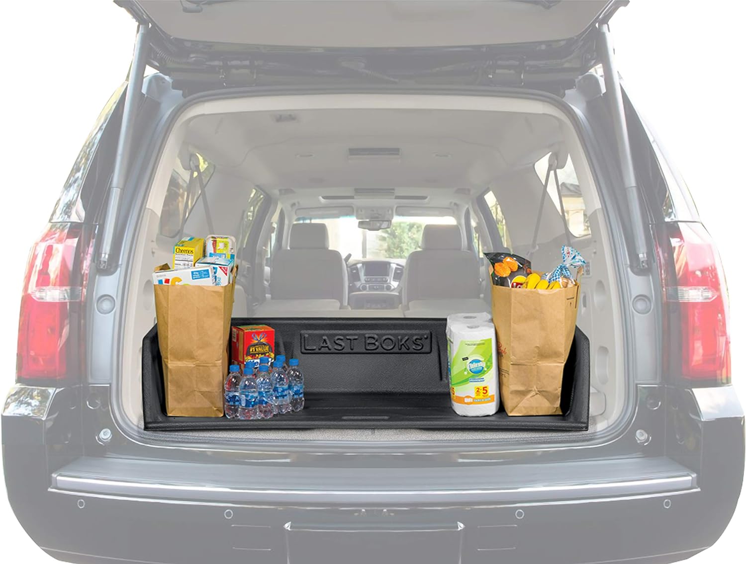 Last Boks Truck/SUV 48&rdquo; Cargo Box Organizer, Slides onto Tailgate for Easy Access to Load and Unload, Stays Stationary, Stores and Protects Your Cargo and Vehicle