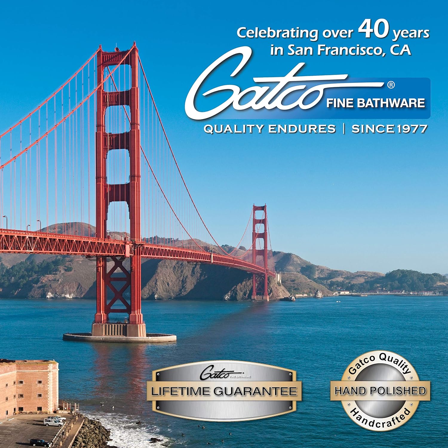 Gatco 4126 Tavern Glass Shelf, Polished Nickel Pack of 2