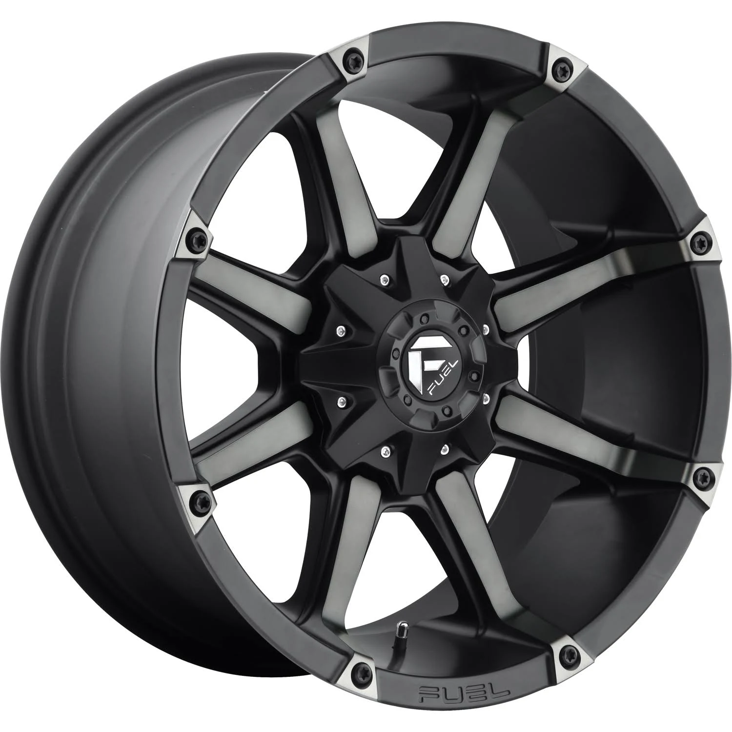 Jeep Wrangler JK Fuel Wheels Coupler Black Machined Wheel - 20x10