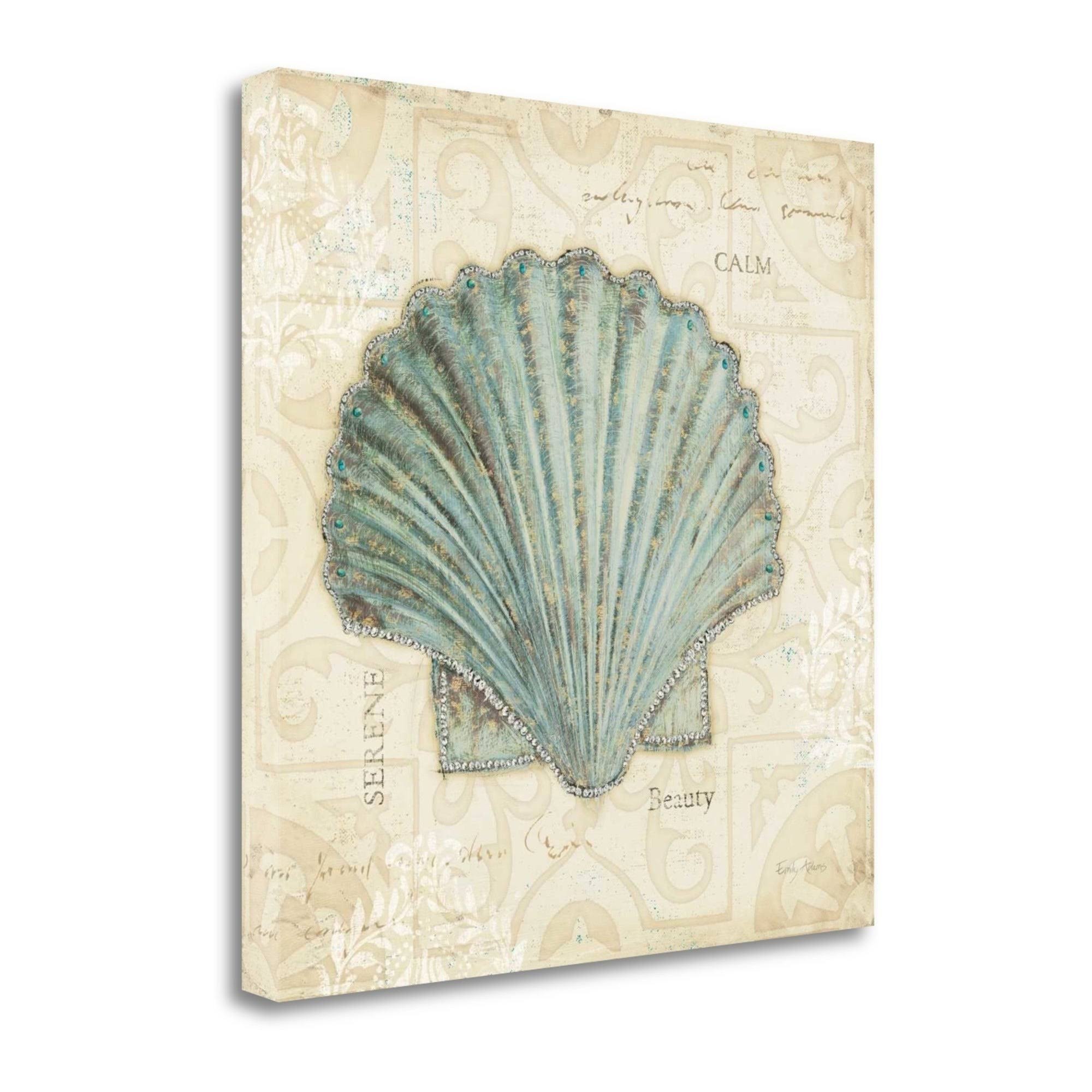 24x22 x 24x22 Beach Treasures I by Emily Adams Fine Art Giclee Print