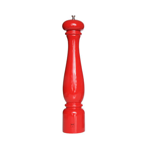 Salt Mill 42cm Red Lacquered Wood - Torino - Bisetti