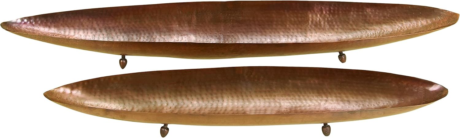 Deco 79 Metal Tray, 36 by 29-Inch Pack of 2