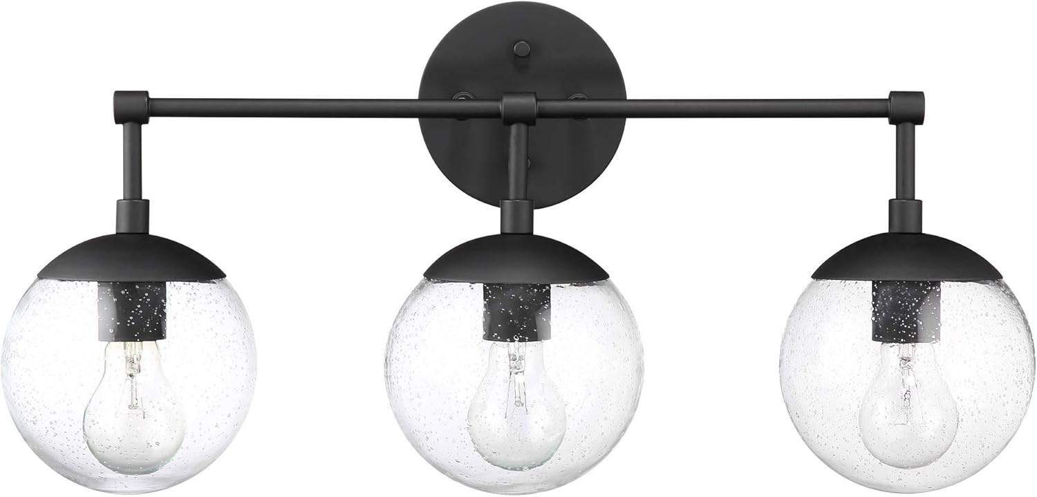Design House 588772-BLK Gracelyn Modern Indoor Dimmable Light with Globe Shade, Chandelier, Matte Black