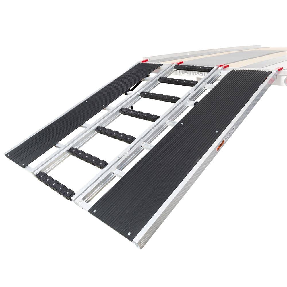 Black Ice 60x22 x 54x22 Snowmobile Loading Ramp with Stud Protectors