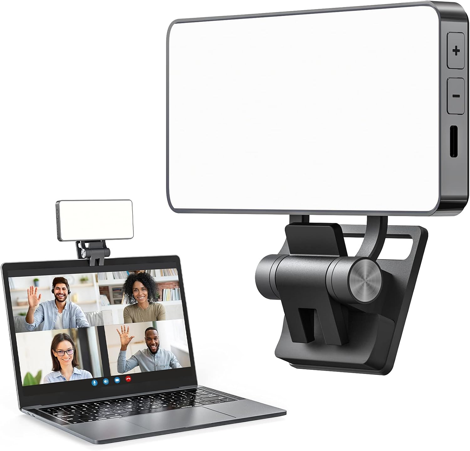 Upgraded Video Conference Lighting, Zoom Light for Video Conferencing with Memory Function, Laptop Light for Zoom Meeting/ Video Calls/Remote Working Pack of 2