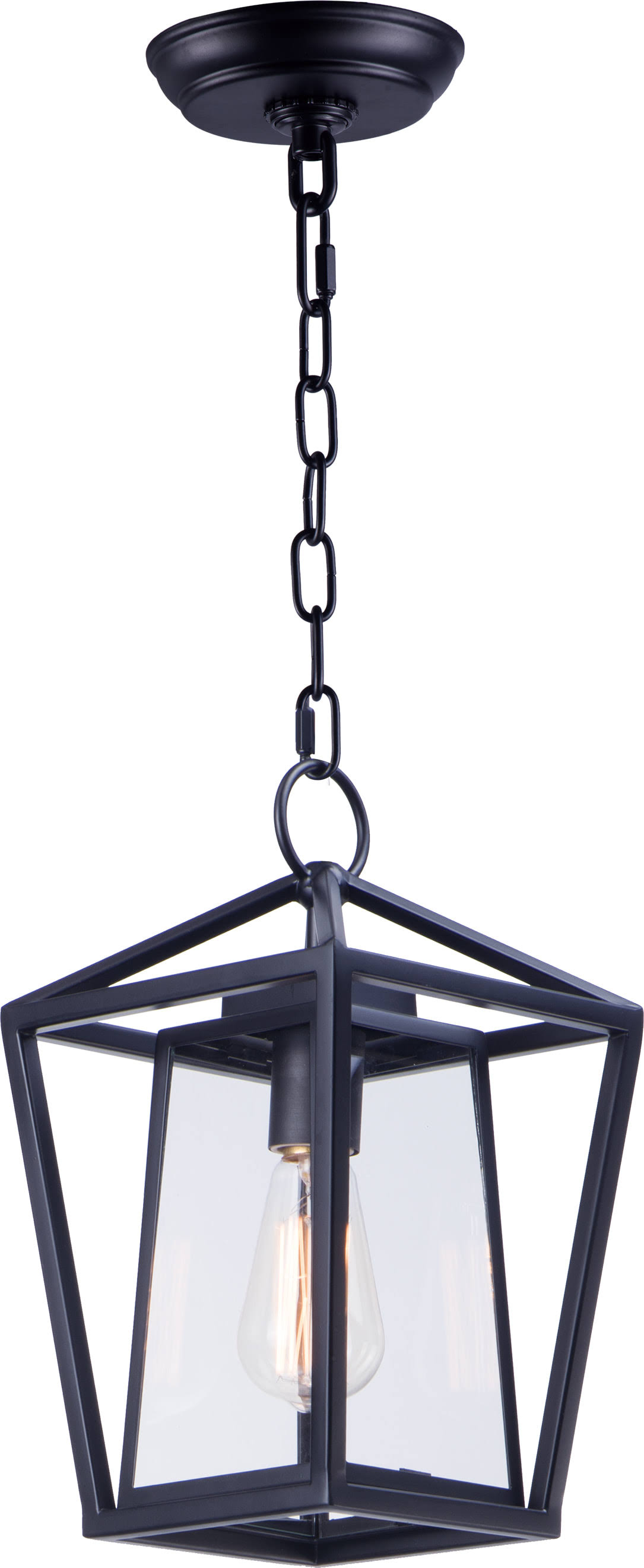 Maxim Artisan Outdoor Hanging Lantern Black 1 Light 3179CLBK