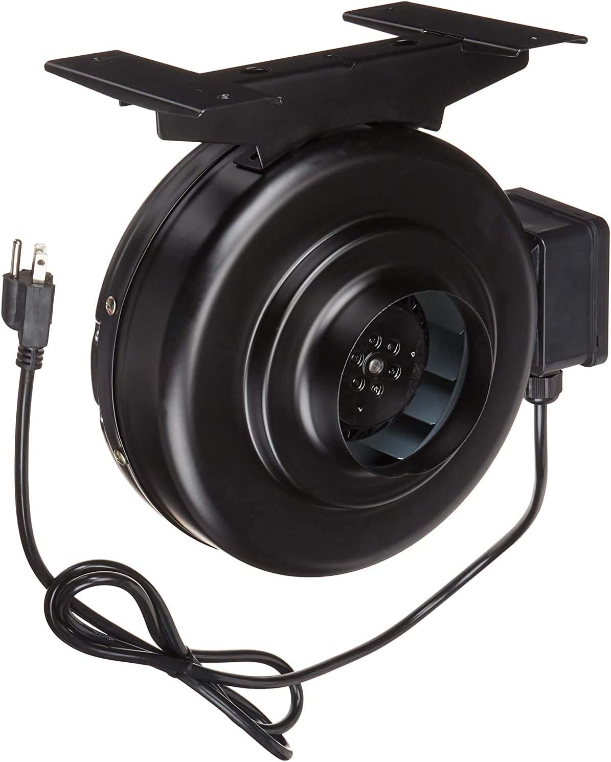 neverest RV-B 6 Inch Inline Fan 412 CFM Industrial Grade Duct Exhaust Fan Combinable with HEPA Filter & Carbon Filter Powerful HVAC Booster Fan / Metal Housing