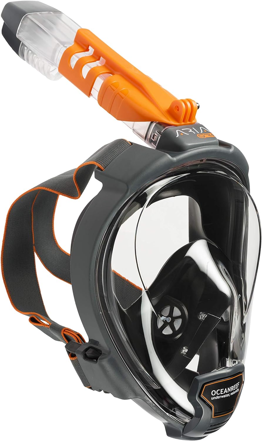 OCEAN REEF - Aria QR + Quick Release Snorkeling Mask - Full Face Snorkeling Mask - 180 Degree Underwater Vision - 8 Different Colours and 4 Sizes