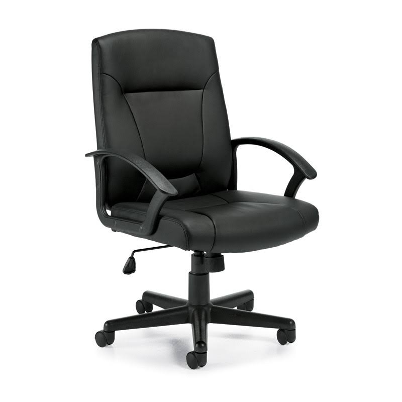 Offices to Go Luxhide Mid-Back Computer Office Chair