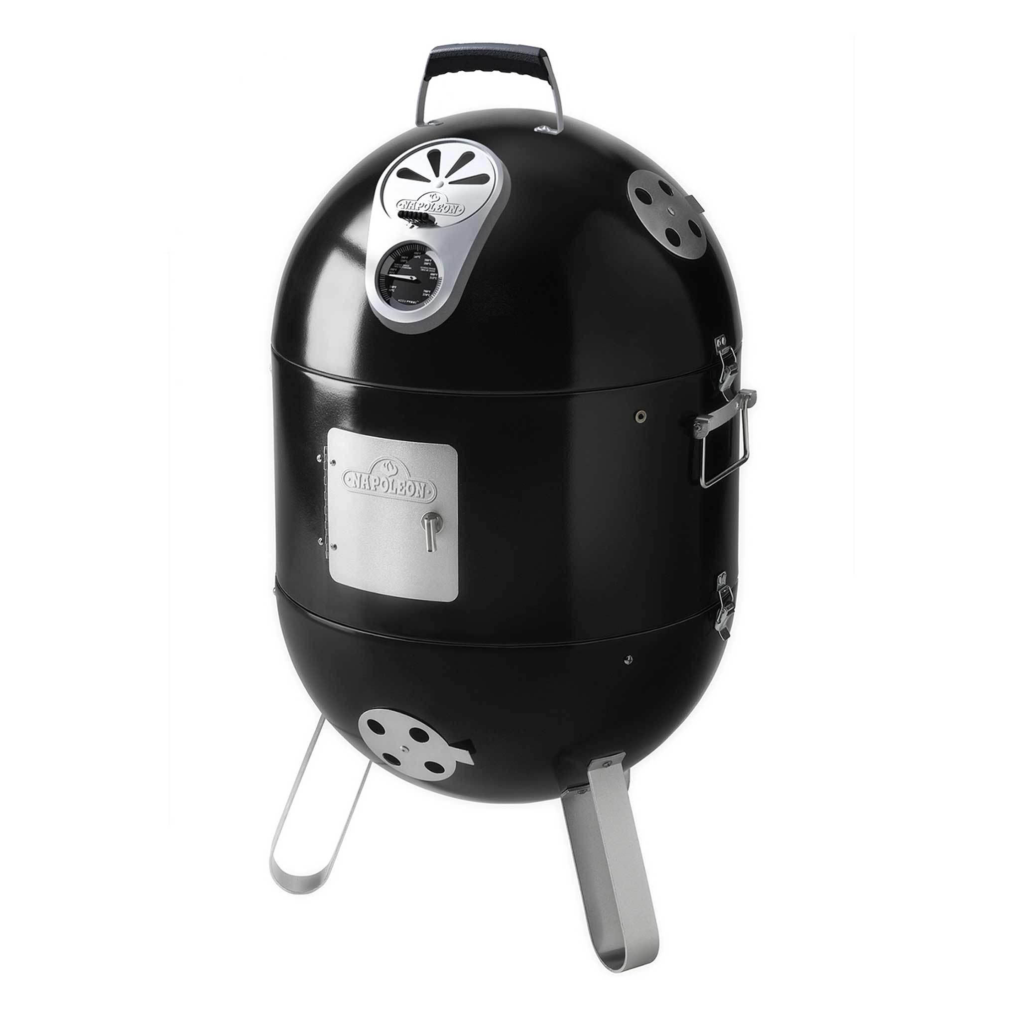 Napoleon Black Charcoal Apollo 200 Charcoal Grill and Water Smoker - AS200K-1