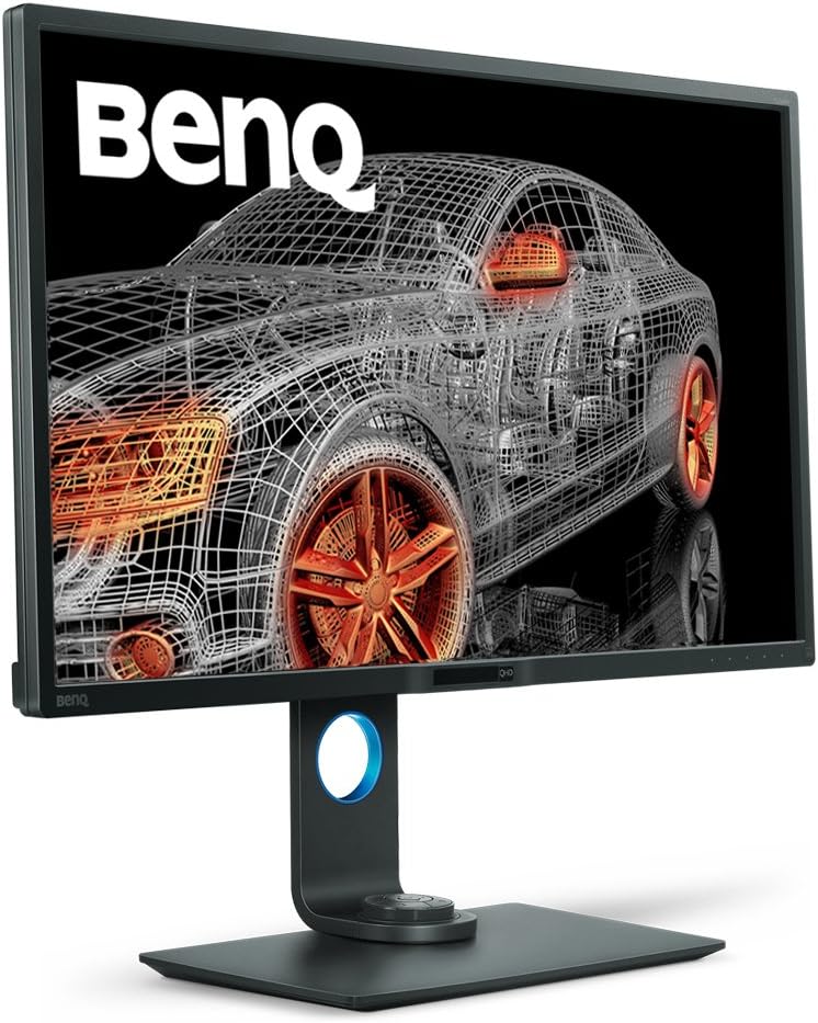 BenQ PD2700U 27 inch 4K Monitor for Designers 3840x2160 UHD IPS panel with AQCOLOR 100% Rec.709, sRGB; Factory-calibrated; DualView, Eye-care, Anti-Glare, Gray