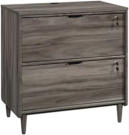 Sauder Clifford Place Engineered Wood Lateral File Cabinet in Jet Acacia Finish
